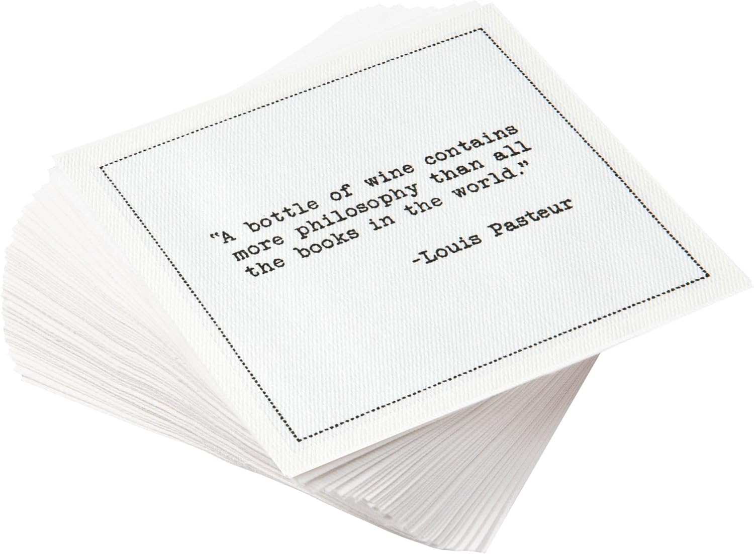 Funny Literary Bar Quotes Cocktail Napkins for Parties & Events