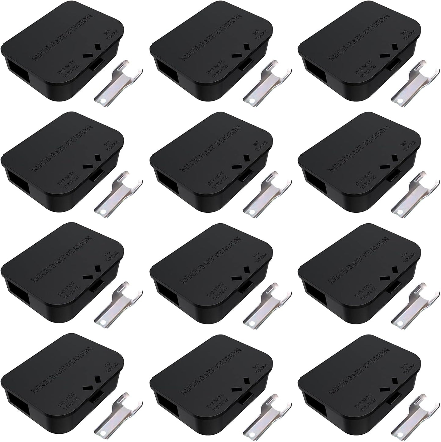 Mouse Stations with Keys 12 Pack for Indoor and Outdoor Use