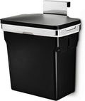 simplehuman 10 Liter In-Cabinet Trash Can - Heavy-Duty Steel Frame