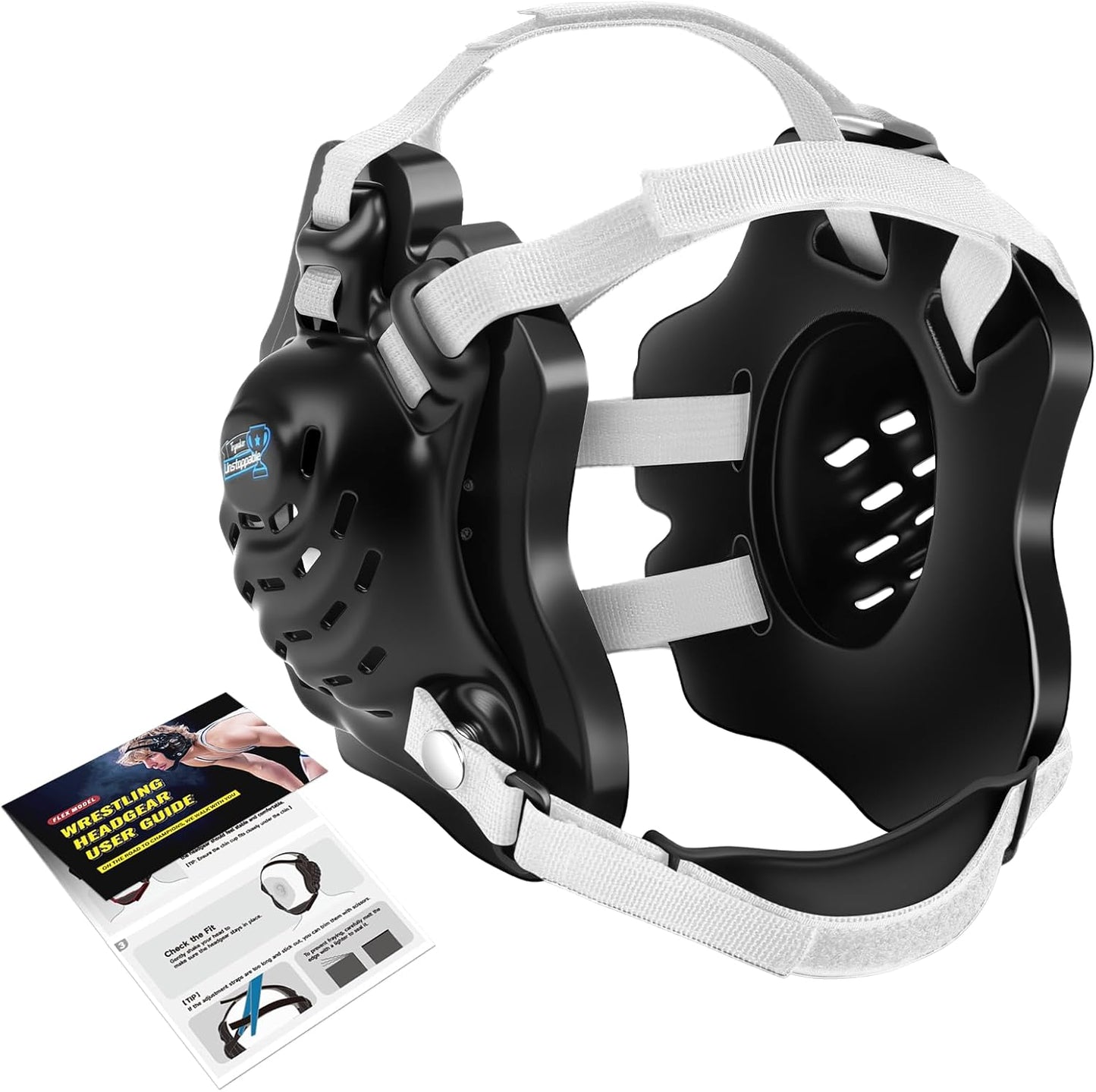 Wrestling Headgear with Chin Cup for Men and Youth Ages 10