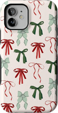 Casely iPhone 12/12 Pro Case Festive Girlie Bows - Bold Protection