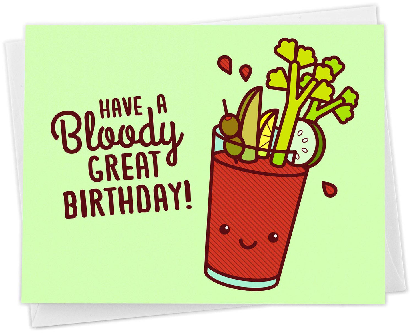Bloody Great Birthday Card by Tiny Bee Cards