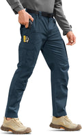 Mens Tactical Pants Water Resistant Ripstop Stretch Cargo - Durable