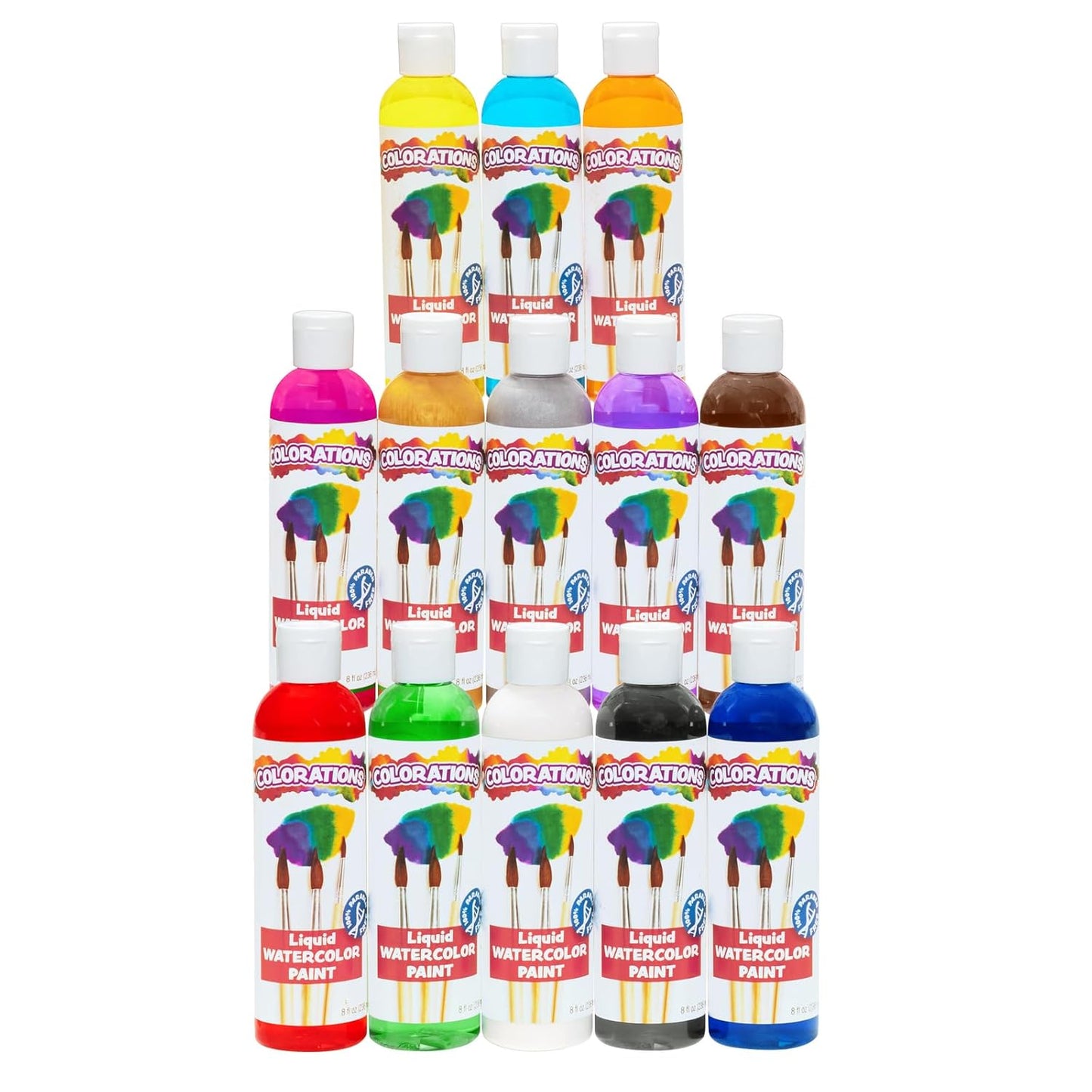 Colorations Classic Colors Liquid Watercolor Paint Set for Art