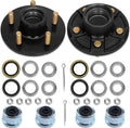 2000lb Trailer Hub Kit 5 Bolt 4.5 in - Fits 1 in & 1-1/16 in Spindles
