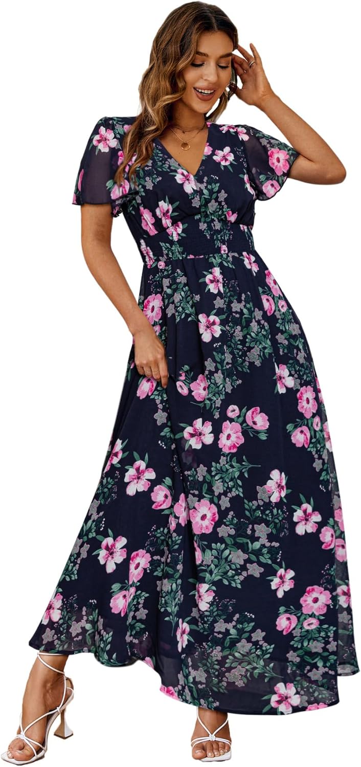 Simplee Women's Boho Floral Maxi Dress for Every Occasion