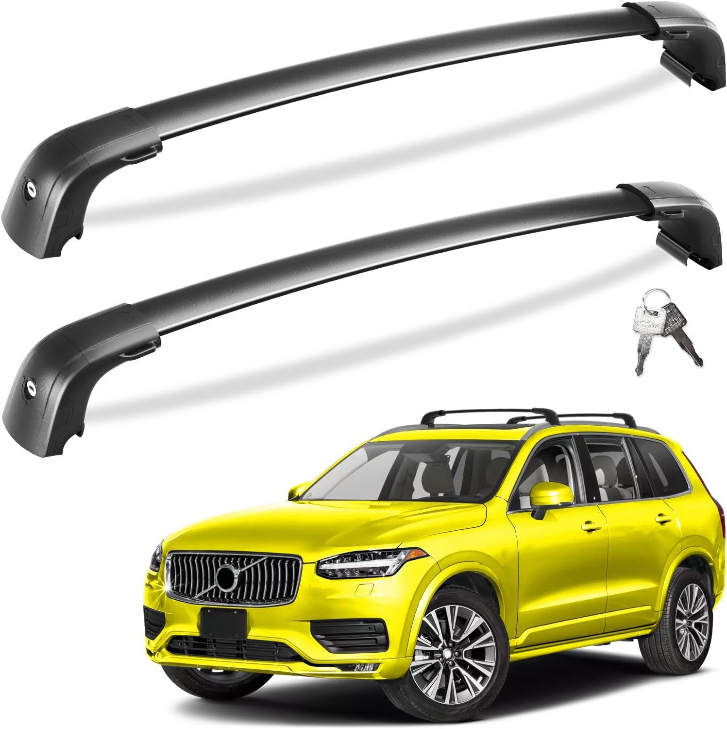 Tuyoung Roof Rack Cross Bars for Volvo XC90 2016-2025 Models