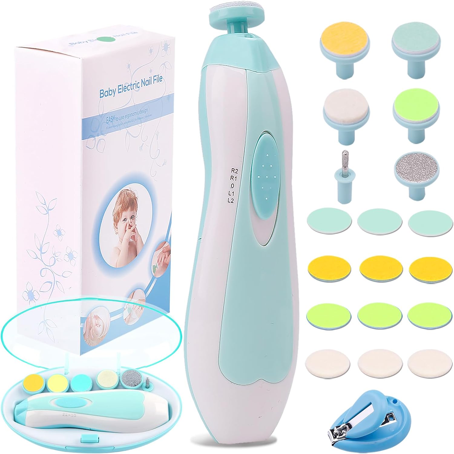 Consevisen Electric Baby Nail Trimmer - Safe, Gentle Care