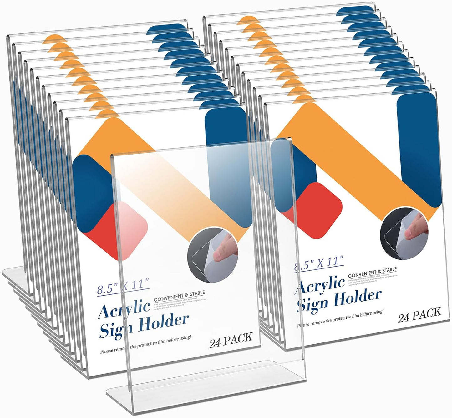 Relx Acrylic Sign Holder 8.5 x 11 for Clear Displays