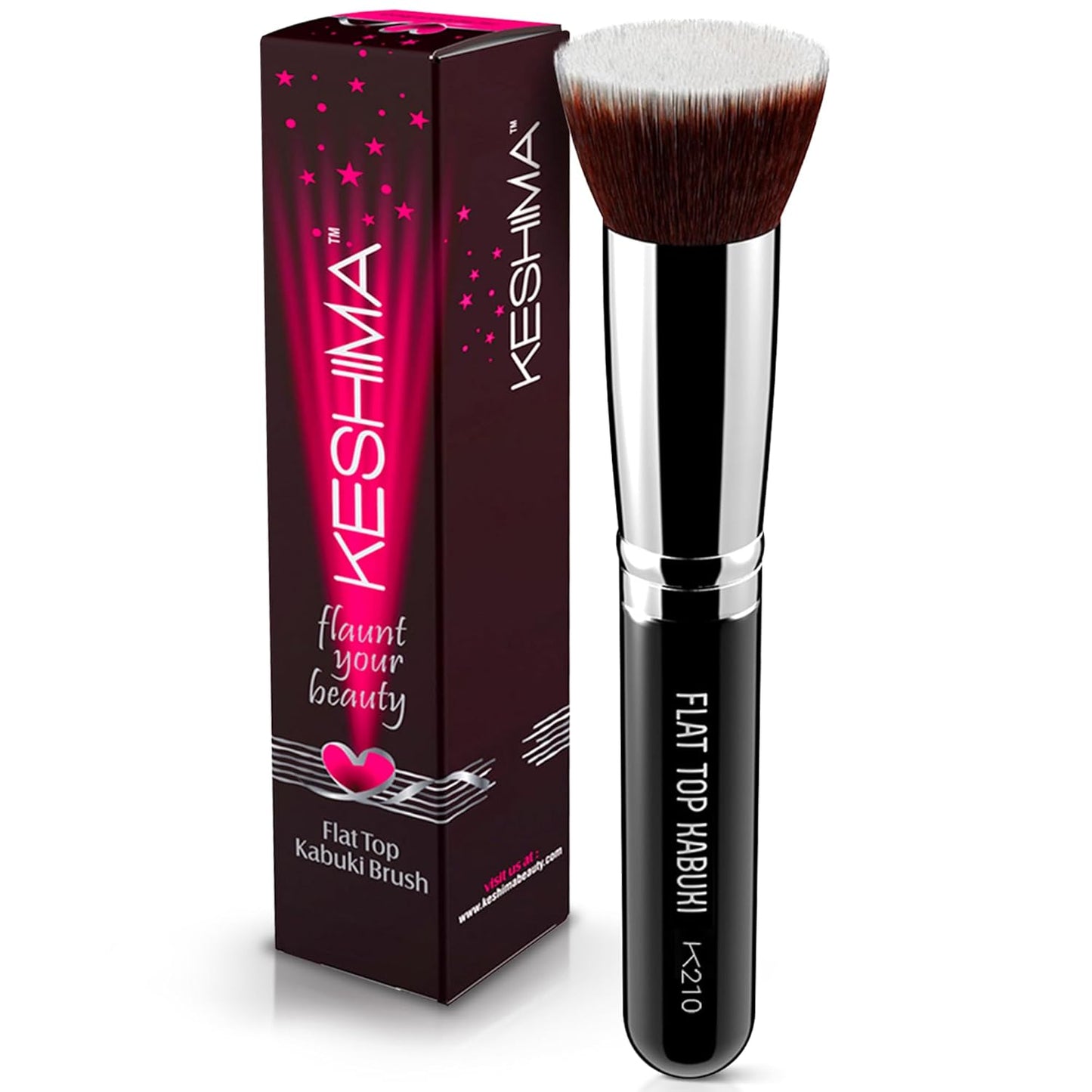 KESHIMA Flat Top Kabuki Brush - Seamless Makeup Application