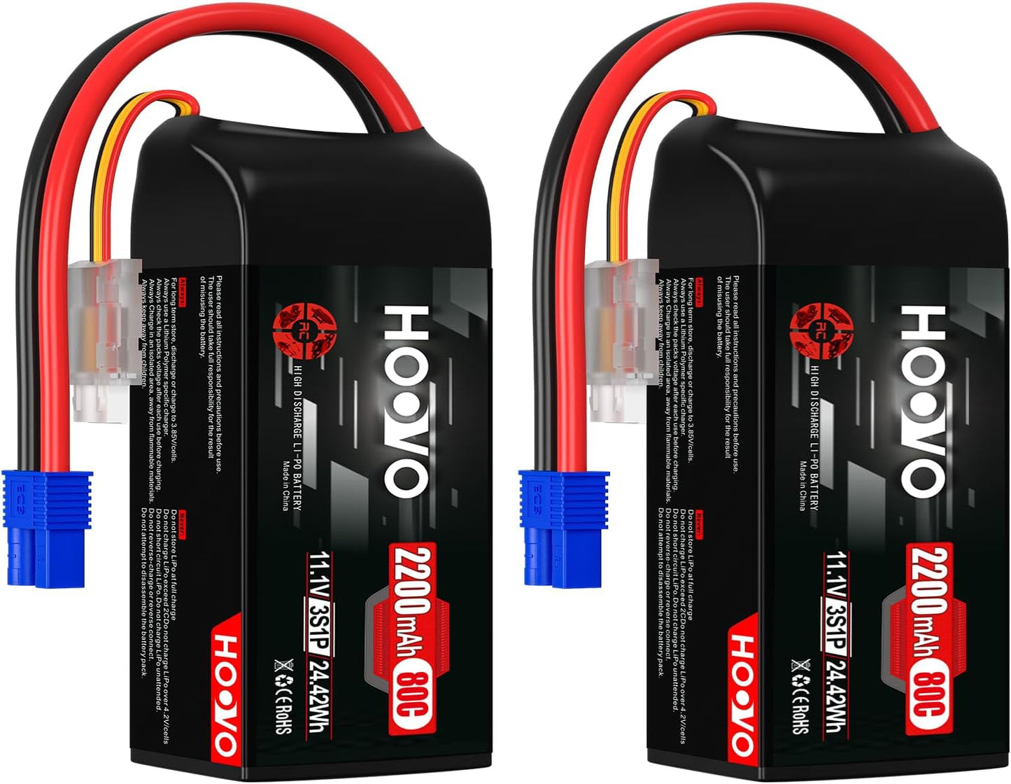 3S Lipo Battery Pack 2200mAh 80C for Drone RC Quadcopter Use