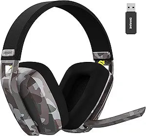 BINNUNE Wireless Gaming Headset with ENC Mic for PS4, PS5