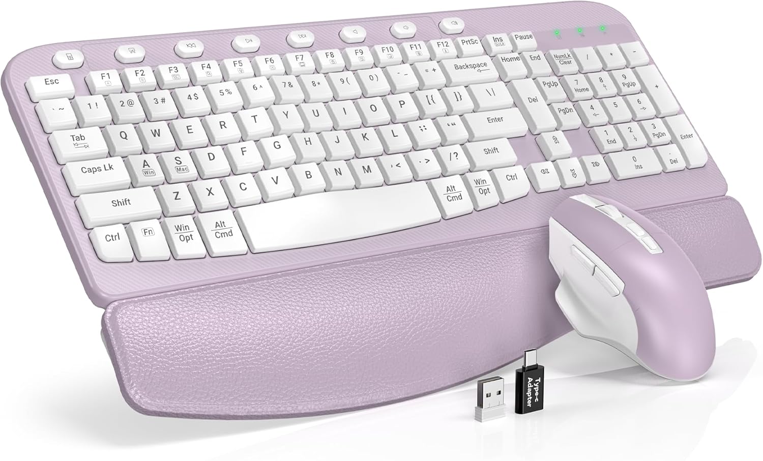 SABLUTE Wireless Keyboard and Mouse Combo for Comfortable Typing