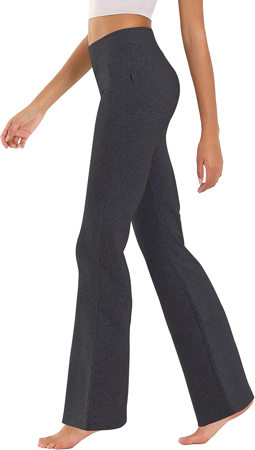 High Waist Bootcut Yoga Pants for Women - Flared Tummy Control