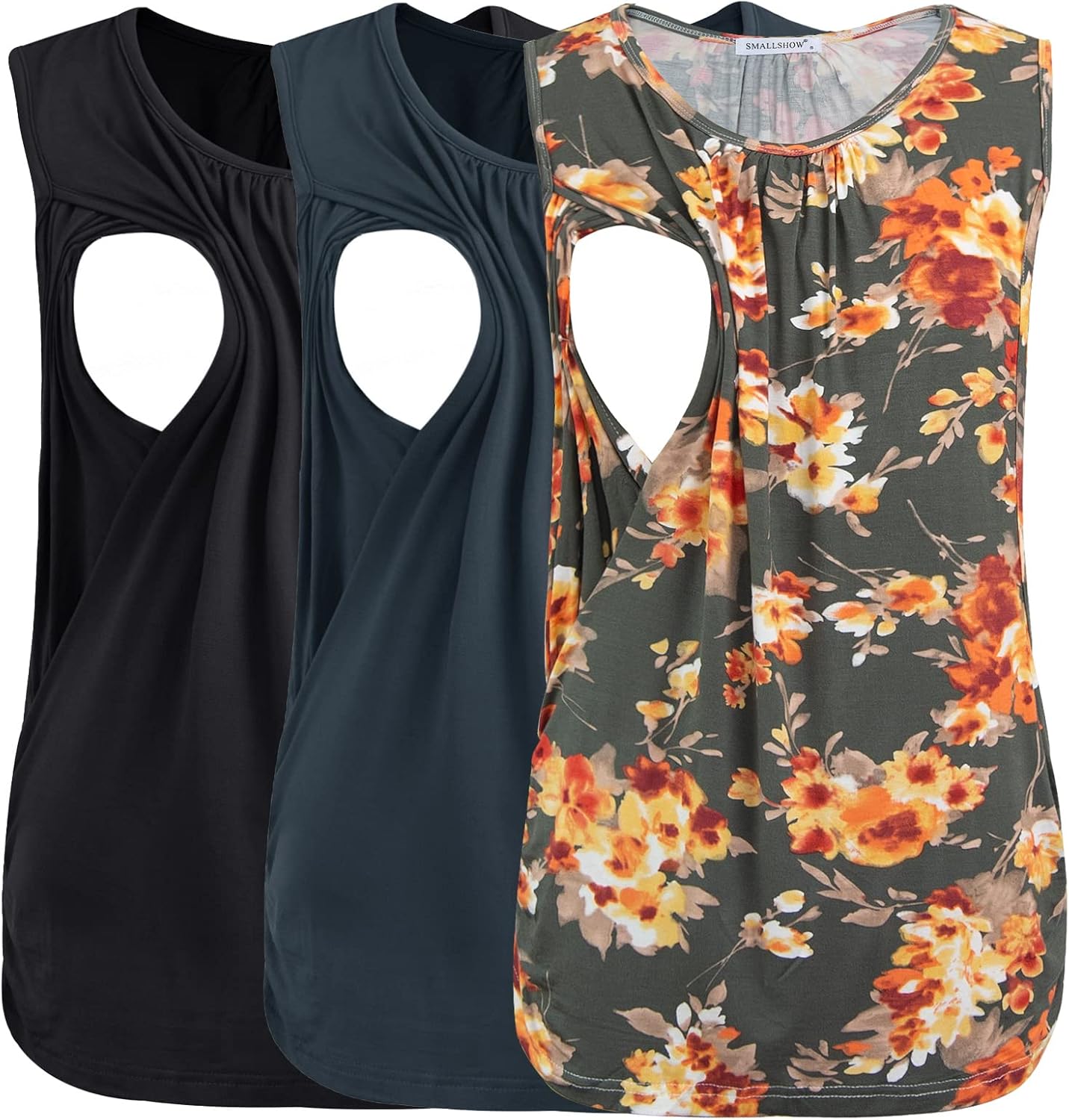 Smallshow Women's Maternity Nursing Tank Tops for Breastfeeding