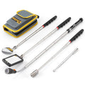 Telescoping Magnetic Pickup Tool Set - Inspection Mirror, LED Light