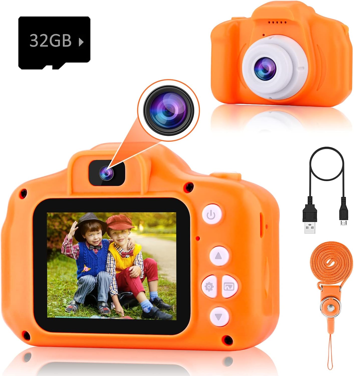 PROGRACE Dual Selfie Kids Camera - Creative Gift for Young Ones