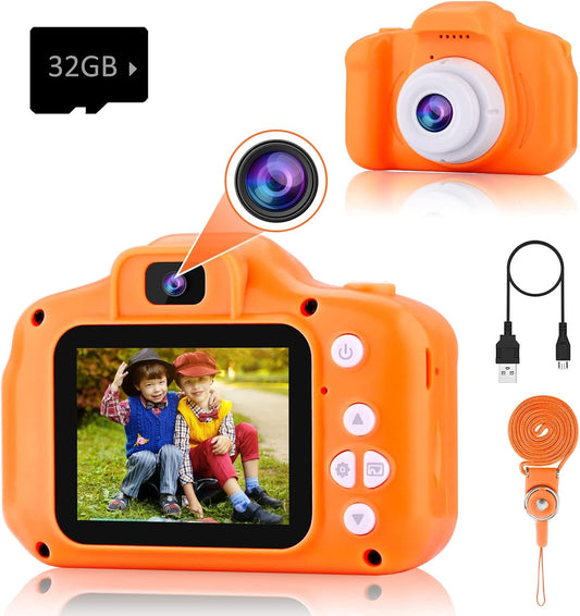 PROGRACE Dual Selfie Kids Camera - Creative Gift for Young Ones