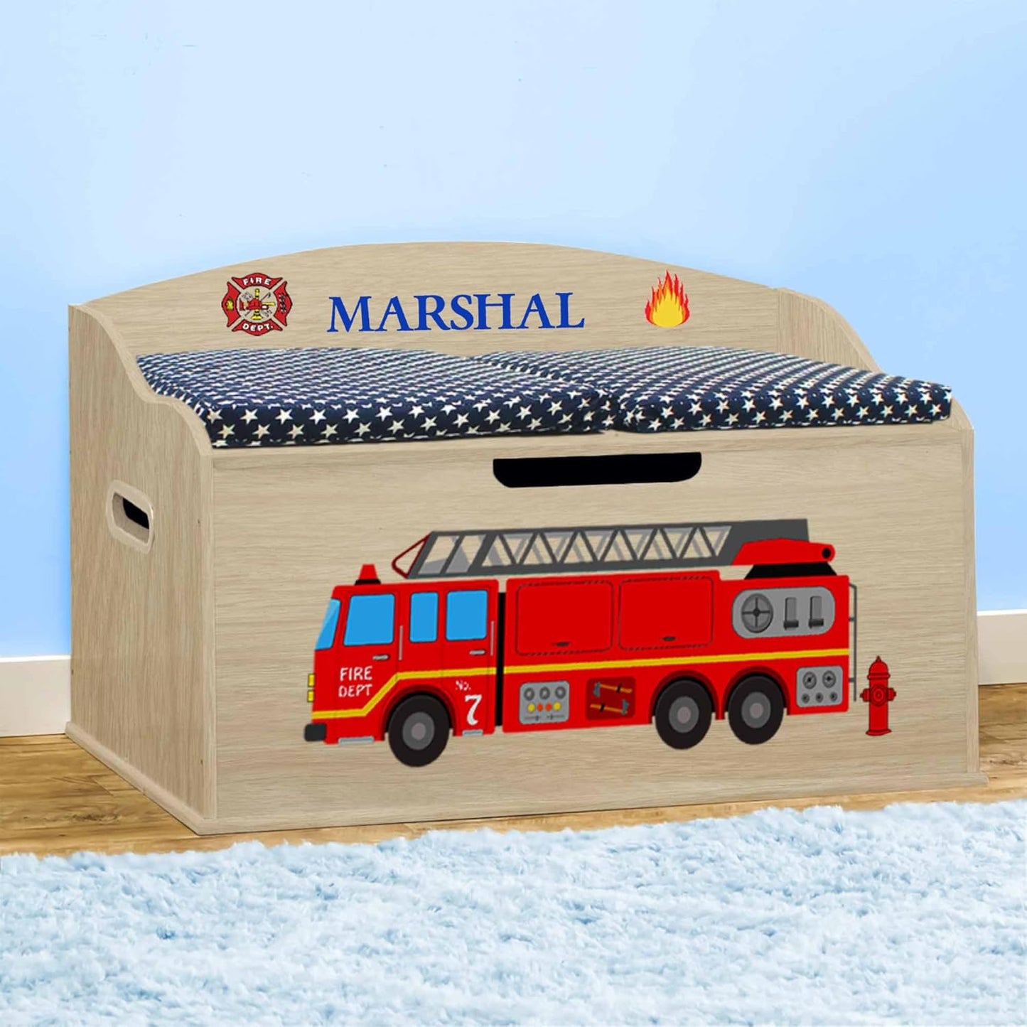 DIBSIES Personalized Creative Wonders Toy Box for Kids Storage