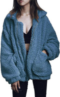 PRETTYGARDEN Sherpa Fleece Faux Fur Oversized Jacket - Cozy Winter Is