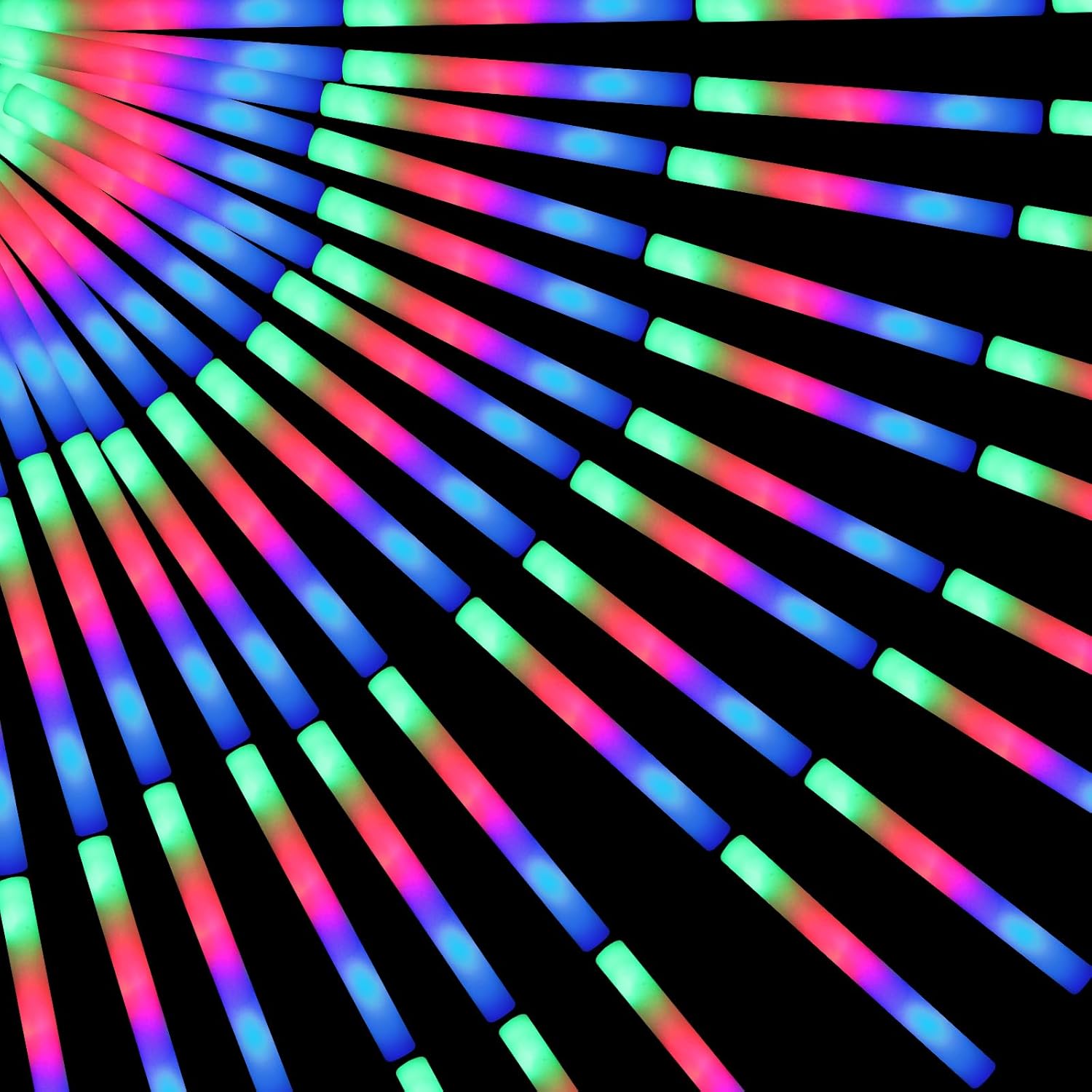 200 PCS LED Foam Glow Sticks for Colorful Party Fun