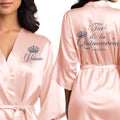 Mis Quince Anos Robes Satin Personalized Robes for Quince