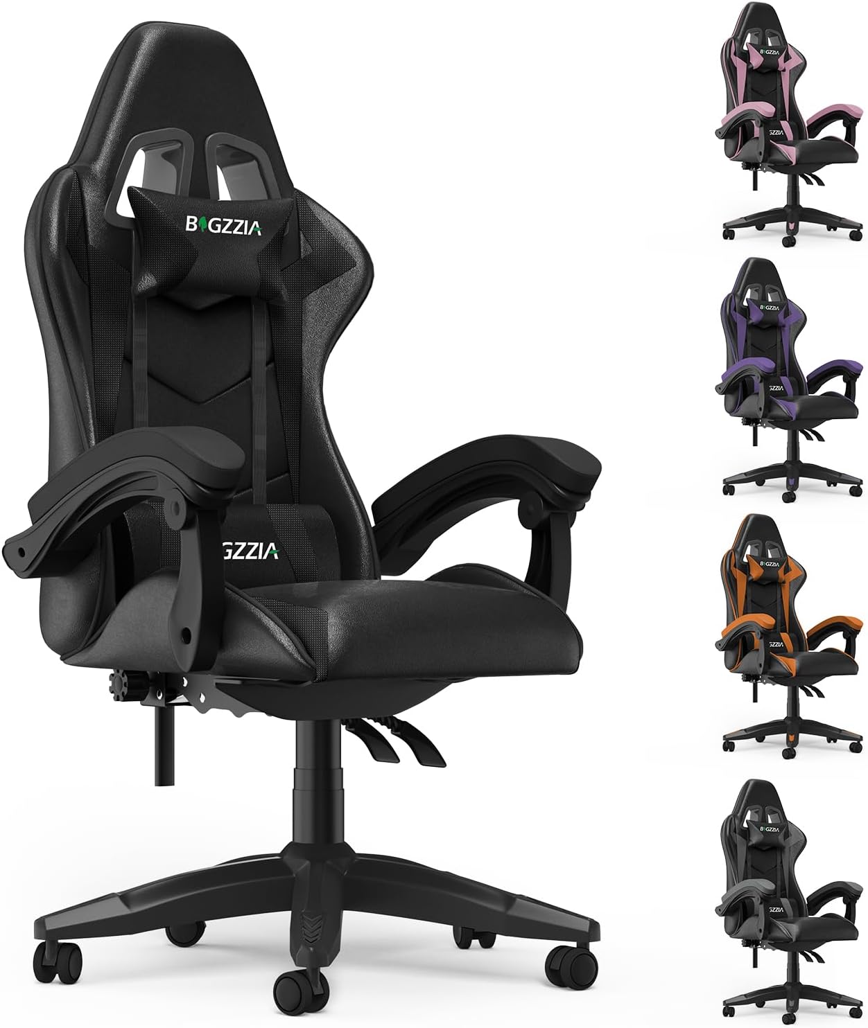 Bigzzia Gaming Chair with Lumbar Support for Ultimate Comfort