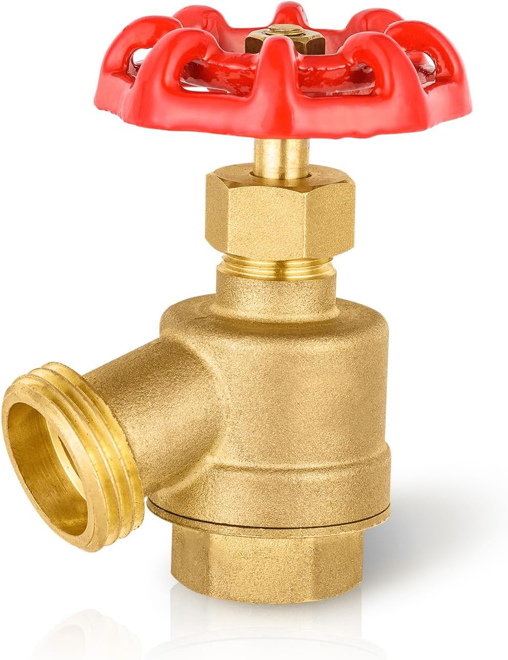 HeSun 50-Pack Brass Bent Nose Valve for Garden and More