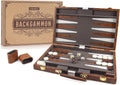 AMEROUS Backgammon Set 15 in Classic Folding Board - Portable Travel