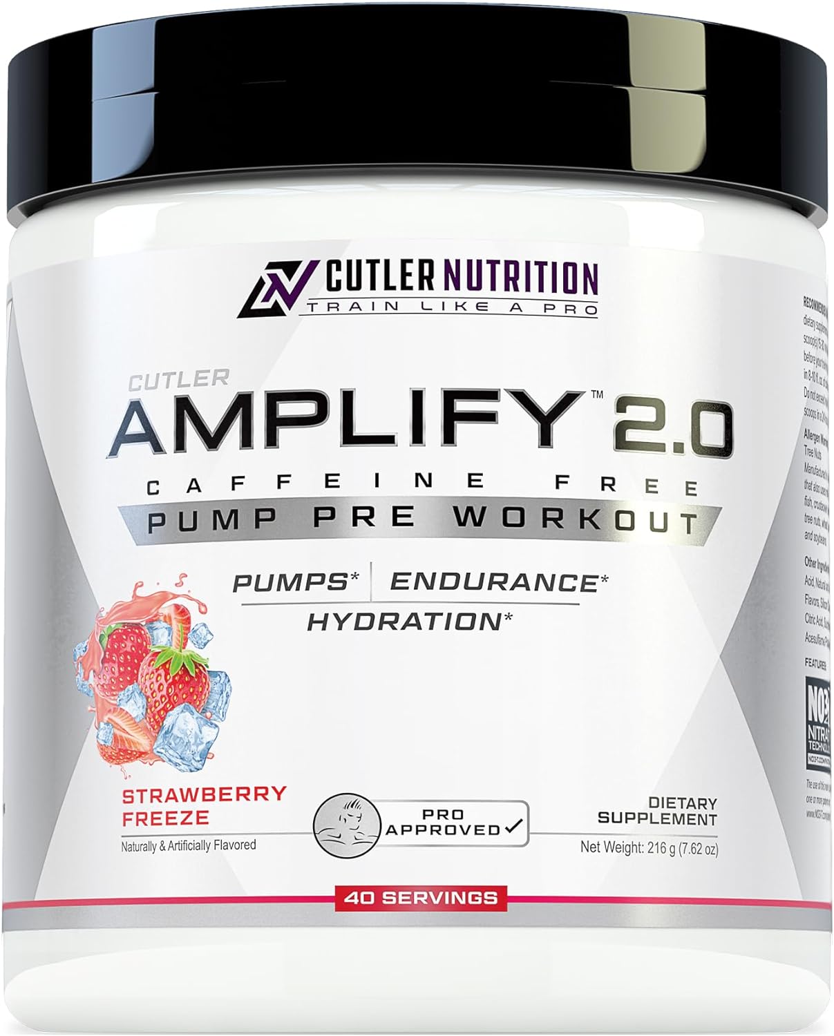 Cutler Nutrition Amplify Pump Pre Workout for Maximum Pumps