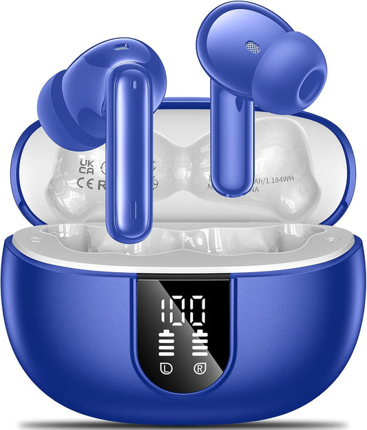 2024 Wireless Earbuds: HiFi Stereo, 42H Playtime, Noise Cancelling Mic
