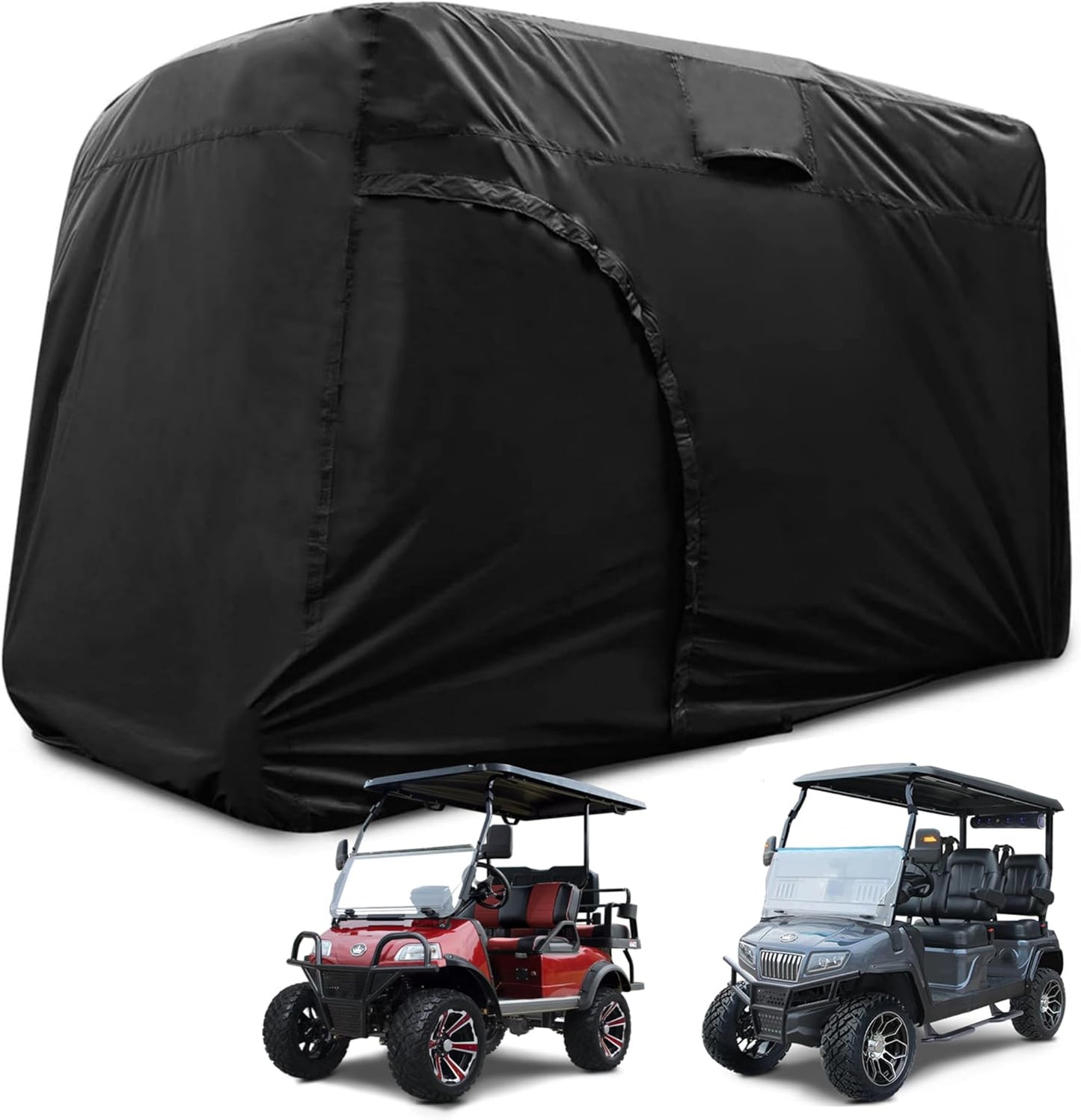 Waterproof Golf Cart Cover for 2/4/6 Passengers - Universal Fit