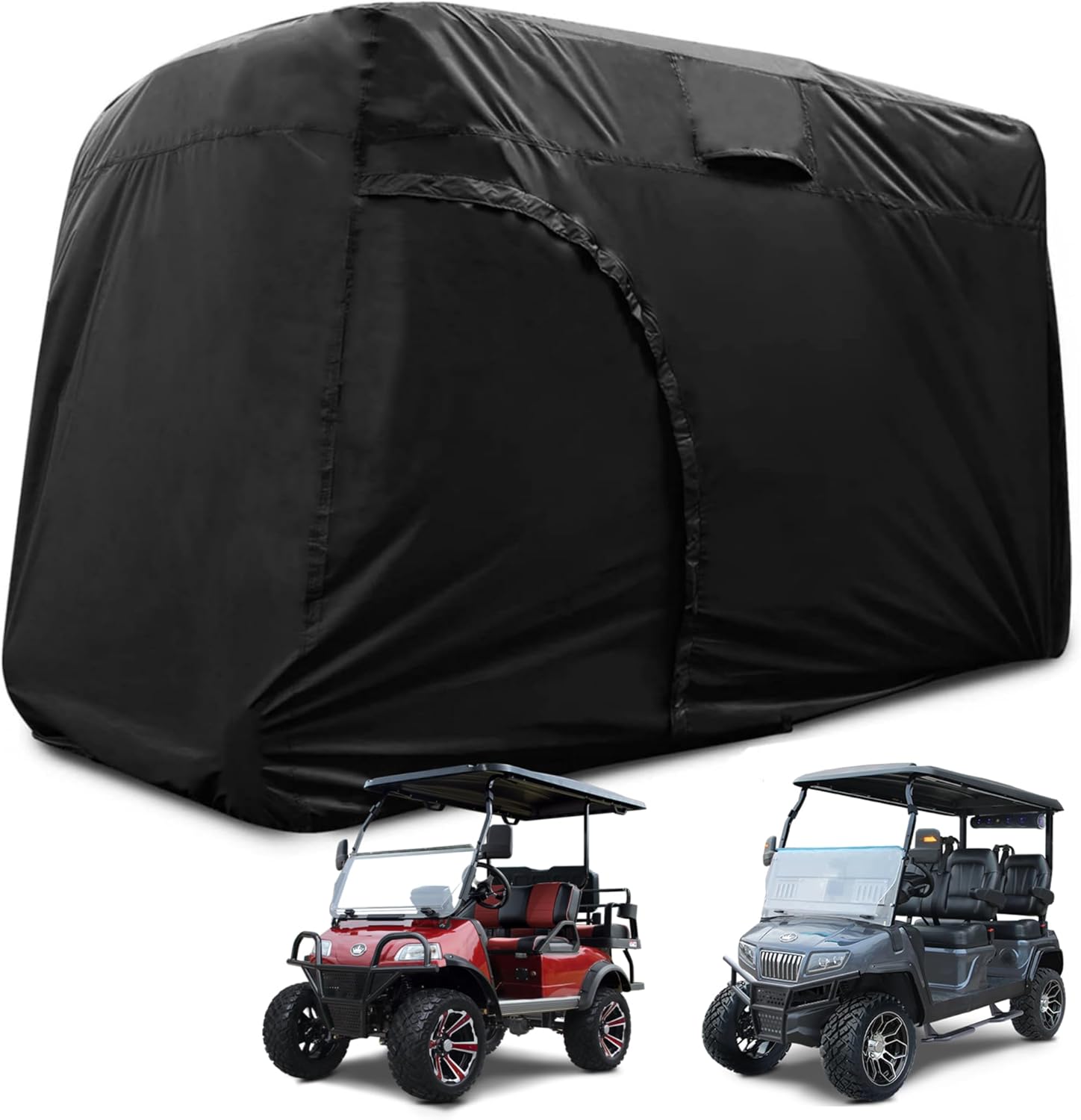 Waterproof Golf Cart Cover for 2/4/6 Passengers - Universal Fit