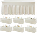 Elegant 6ft Spandex Table Cloth Set for Parties and Events