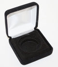 Lot of 10 Deluxe Plush Black Felt Coin Display Gift Boxes