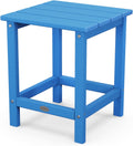 POLYWOOD Long Island 18ft Side Table, Pacific Blue - Durable Outdoor
