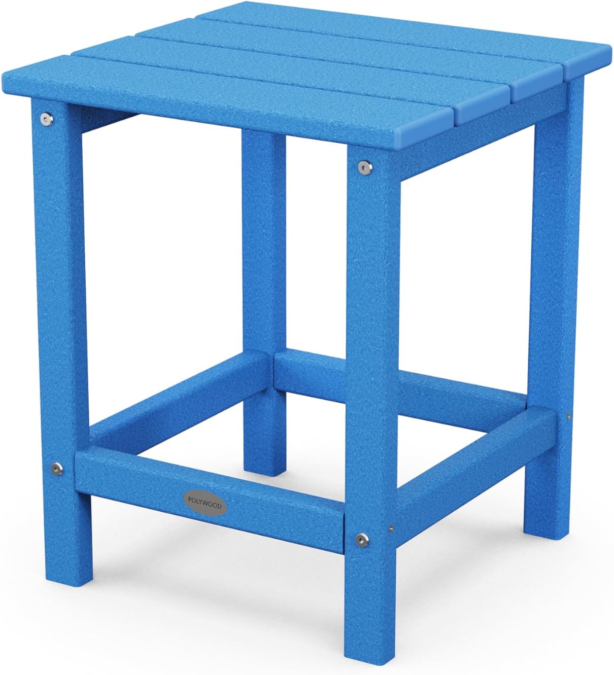 POLYWOOD Long Island 18in Side Table - Weatherproof & Low-Maintenance
