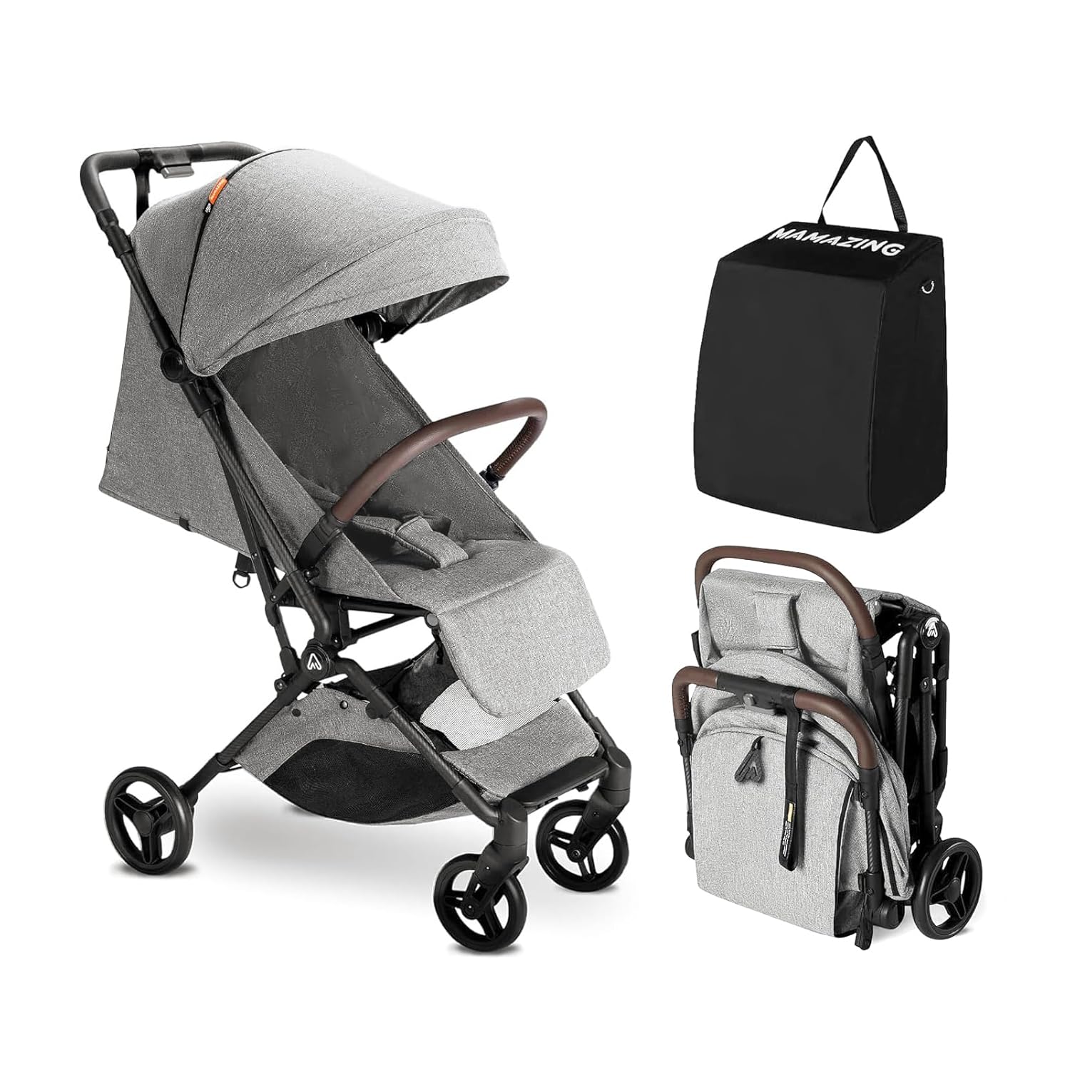 MAMAZING Lightweight Baby Travel Stroller with Carbon Fiber Frame