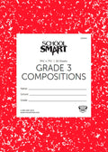School Smart Skip-A-Line Composition Book Grade 3 - Red, Portable Size