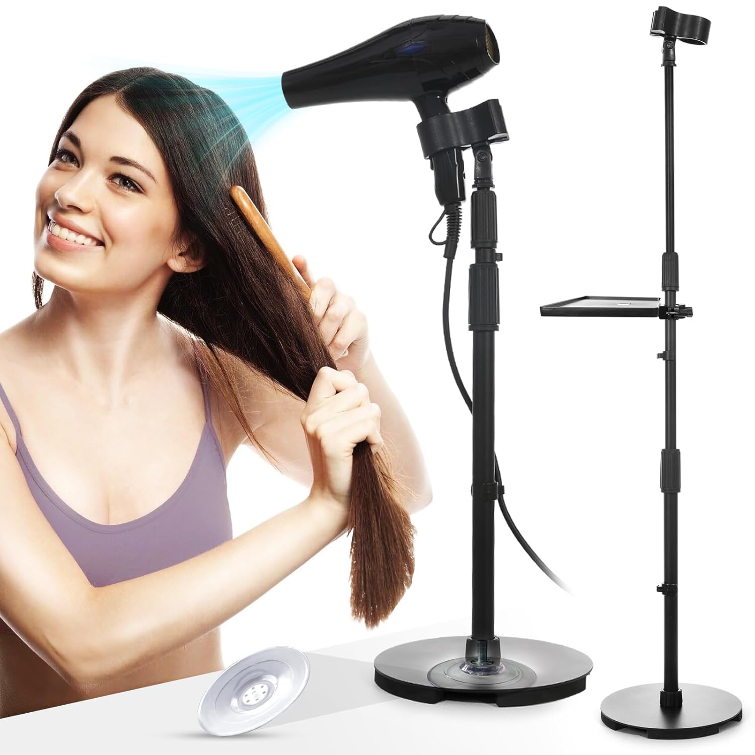 Hands-Free Hair Dryer Stand - Strong & Adjustable| Fanwer