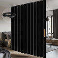 100% Blackout Accordion Room Divider Curtains - Total Privacy