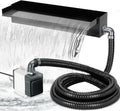 Pond Waterfall Spillway with Pump Kit - Durable 304 Stainless Steel