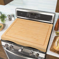 Stove Cover Board for Gas Stovetop - Raised Bamboo Cutting Board