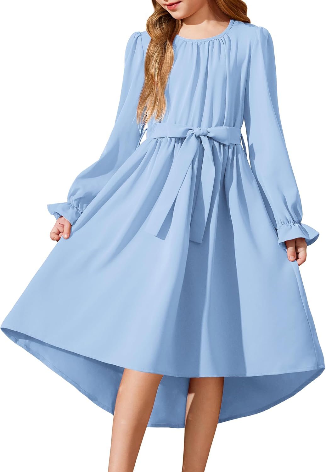 Arshiner Girls Long Sleeve Dress for Semi Formal Parties