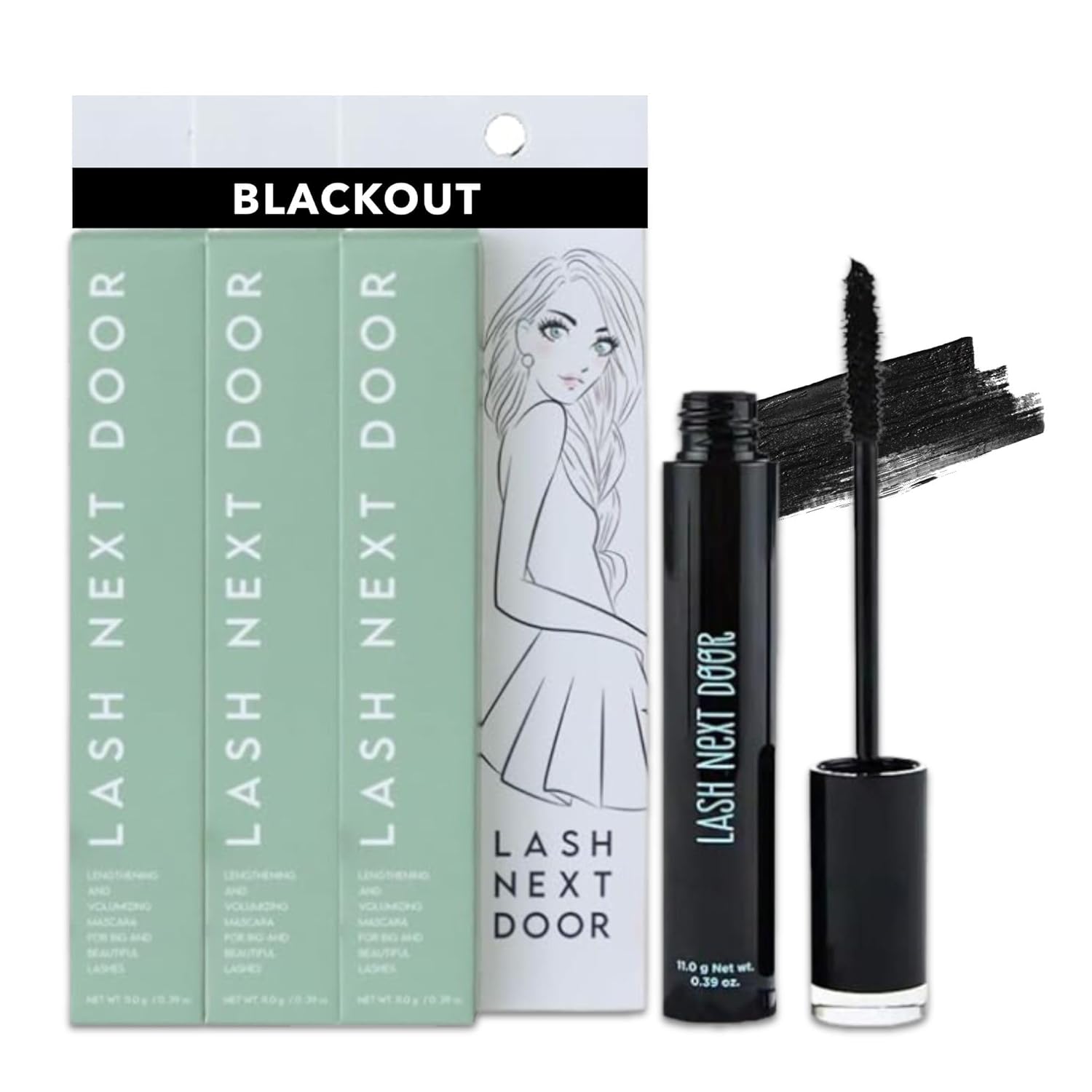 Lash Next Door Water Resistant Mascara for Volume and Length