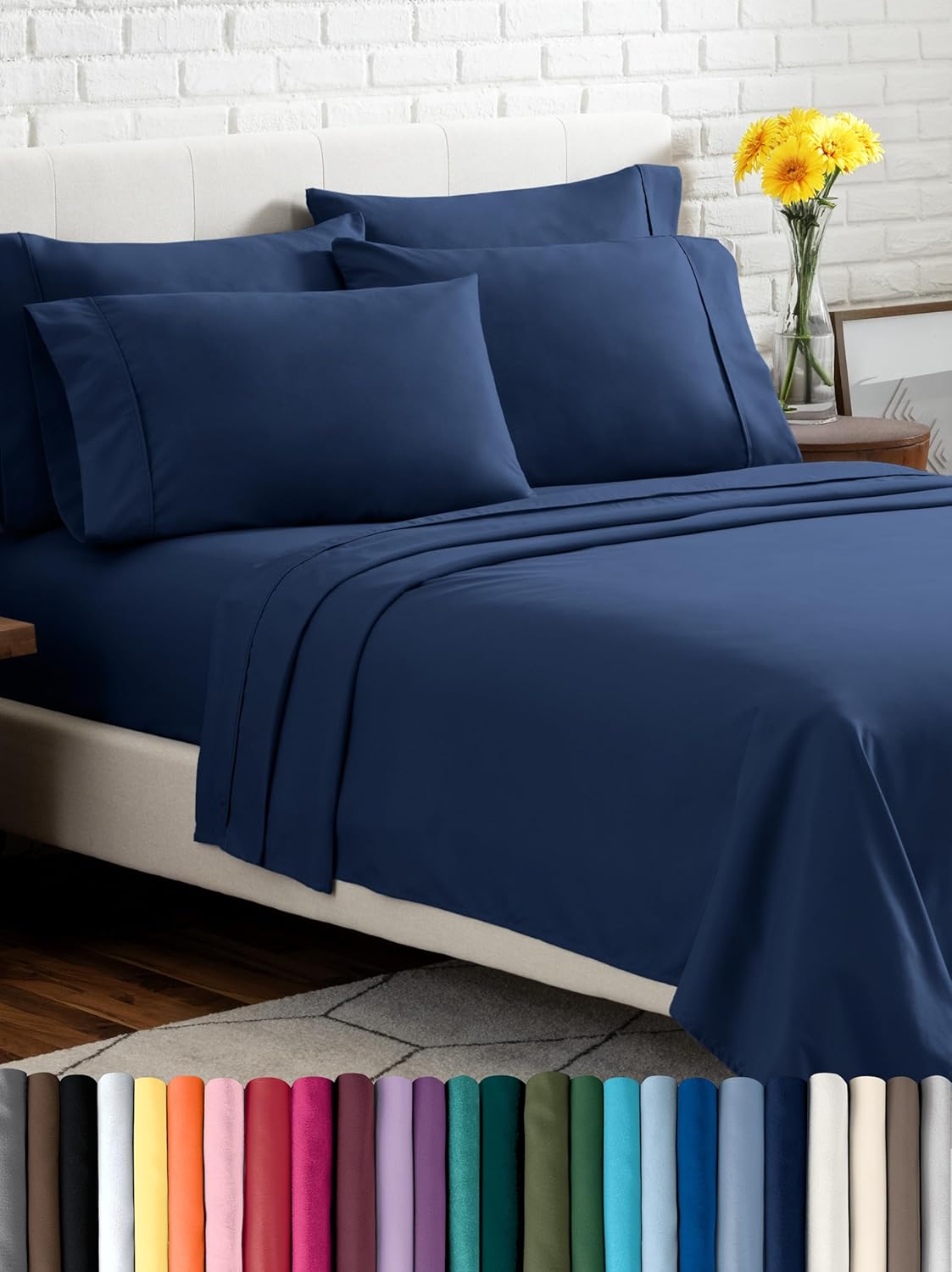 Bare Home Hotel Luxury Queen Sheet Set - Extra Soft & Deep Pockets