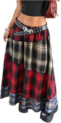 Verdusa Women's Boho Skirt Flowy Flared Ruffle Long Maxi - Summer Chic