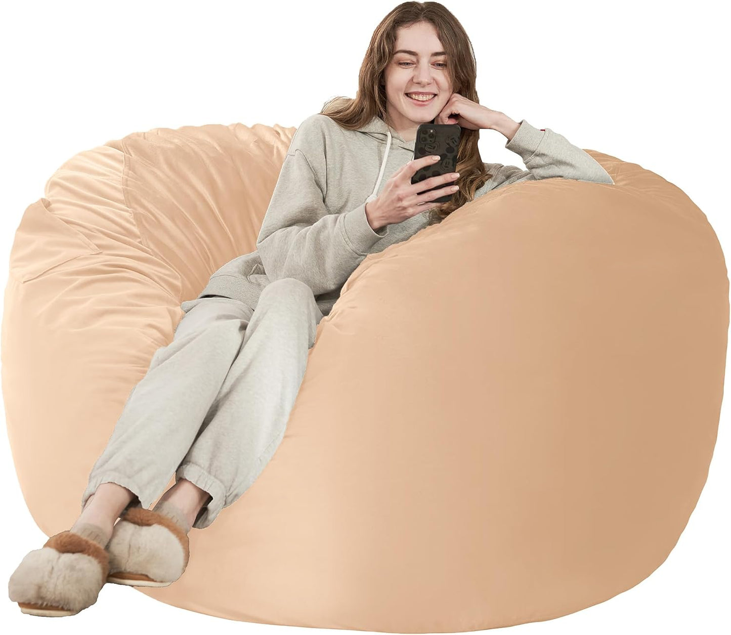 Giant 5ft Memory Foam Bean Bag Chair for Ultimate Comfort