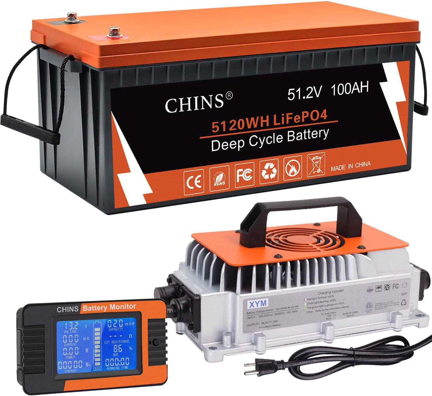 CHINS 48V 100Ah Lithium Battery: Power & Performance!