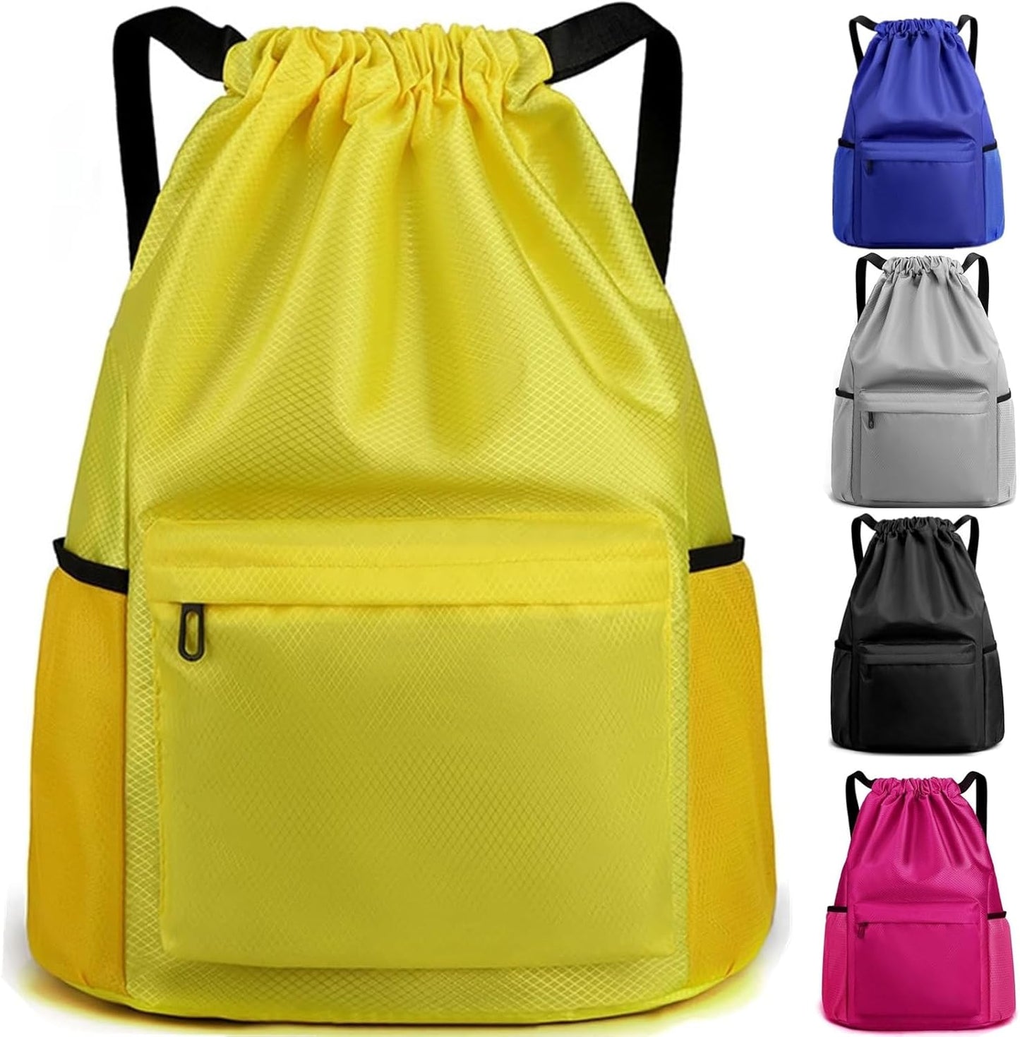 [Waterproof Gym Sackpack - Yellow]
